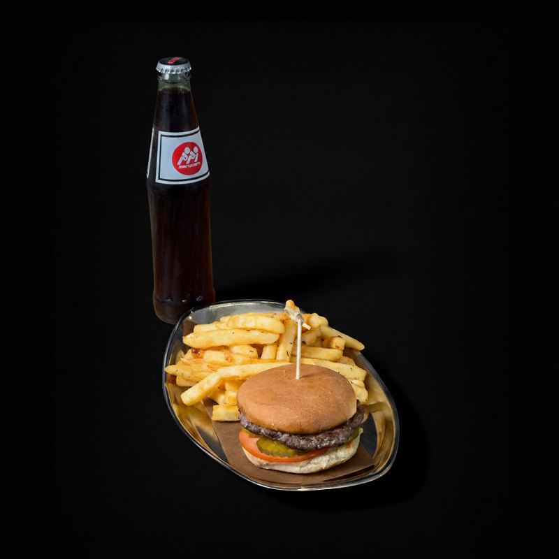 Mini Burger With Fries & Pops – Economic & Combo | Tehroon60