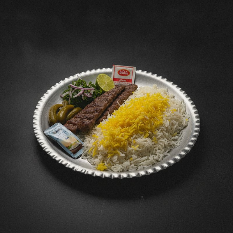 Lukma Kebab With Rice – Plates | Tehroon60